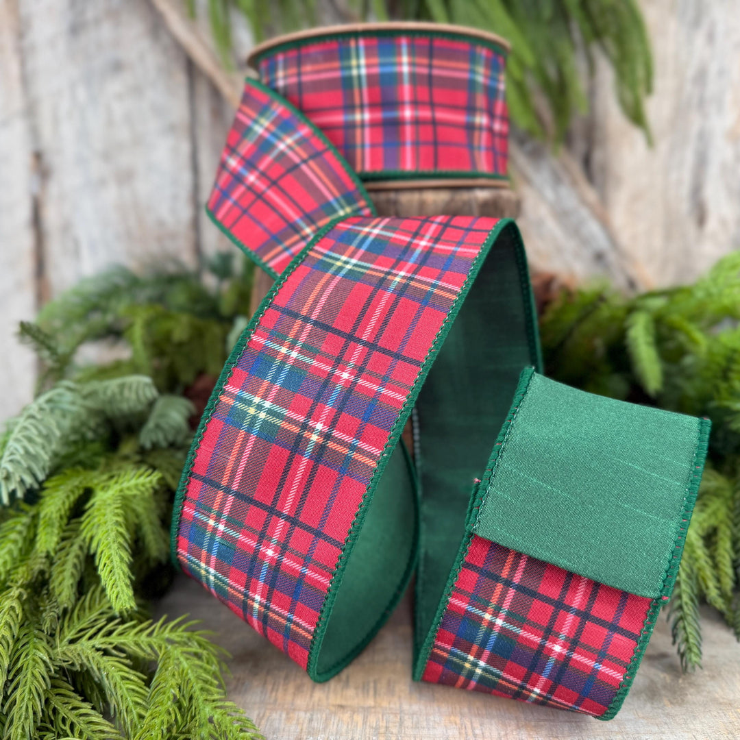 2.5" Traditional CHristmas Plaid Ribbon