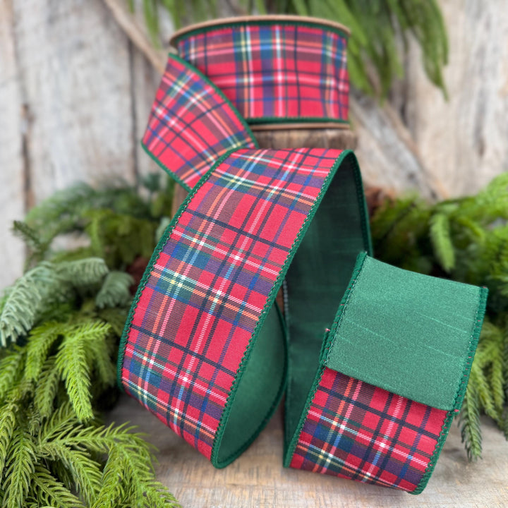 2.5" Traditional CHristmas Plaid Ribbon
