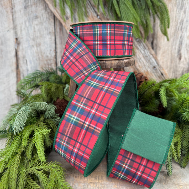 2.5" Traditional CHristmas Plaid Ribbon