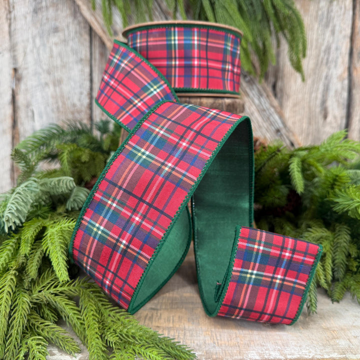 2.5" Traditional CHristmas Plaid Ribbon