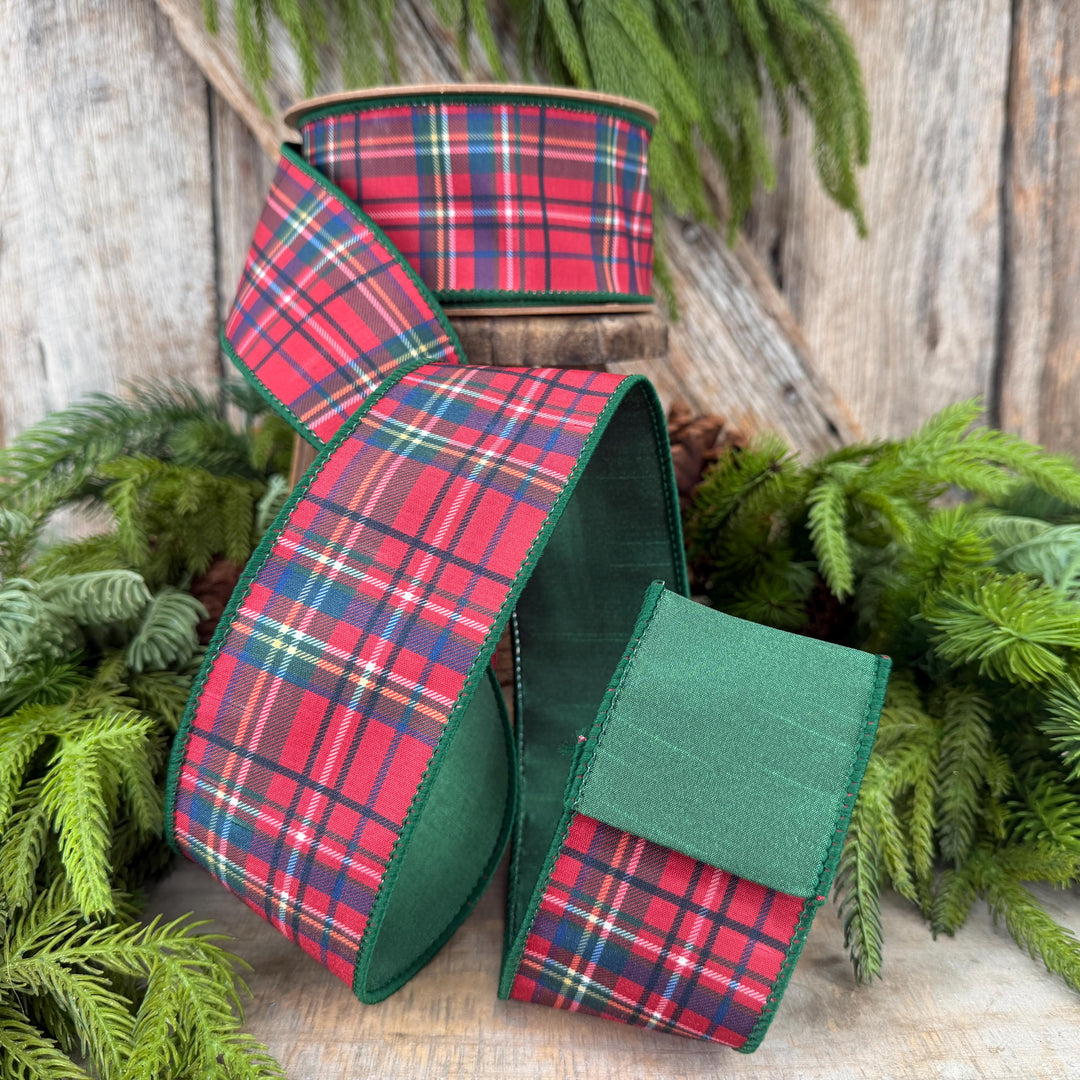 2.5" Traditional CHristmas Plaid Ribbon