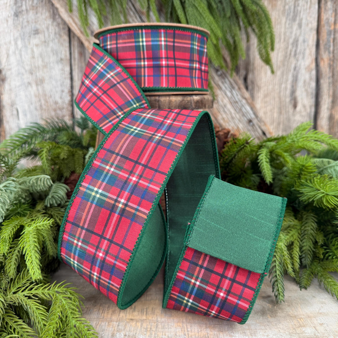2.5" Traditional CHristmas Plaid Ribbon