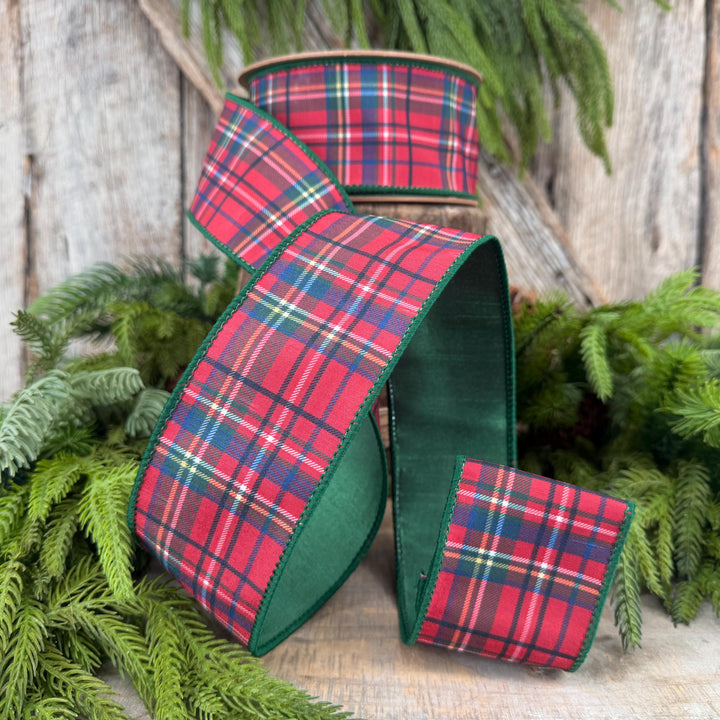 2.5" Traditional CHristmas Plaid Ribbon