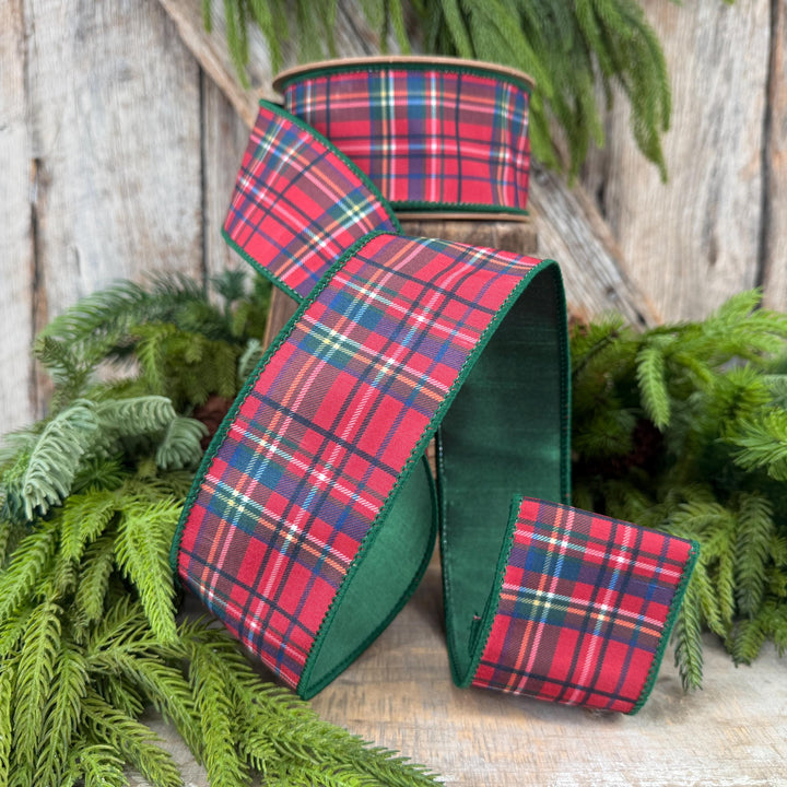 2.5" Traditional CHristmas Plaid Ribbon