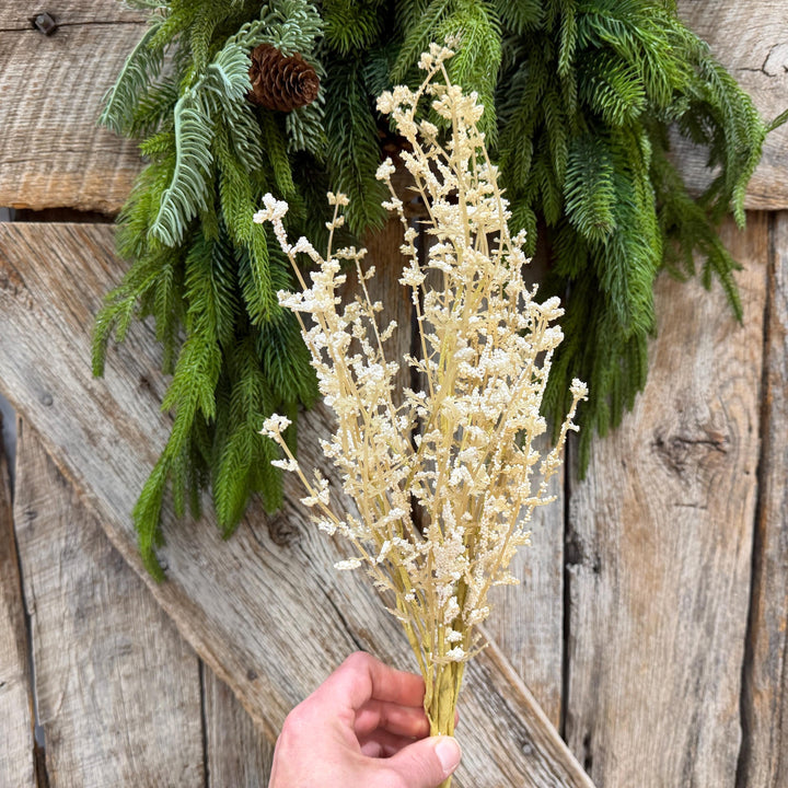 28" Natural Gypso Spray, Cream Baby’s Breath Floral Stem