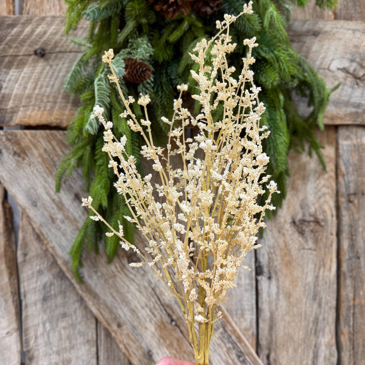 28" Natural Gypso Spray, Cream Baby’s Breath Floral Stem, Artificial Filler Spray