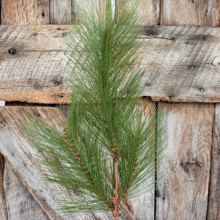 24" Long Pine Needle Spray, Artificial Christmas Greenery