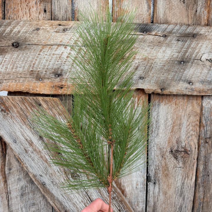 24" Long Pine Needle Spray, Artificial Christmas Greenery