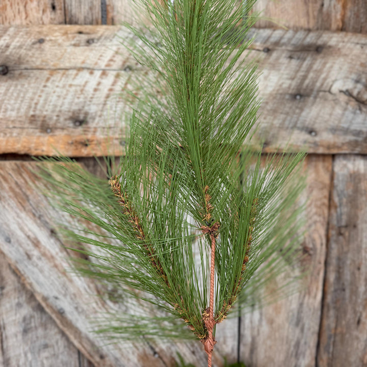 24" Long Pine Needle Spray, Artificial Christmas Greenery