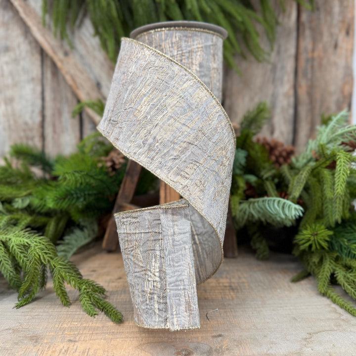 4" Pewter RIbbon, Farrisilk Ribbon