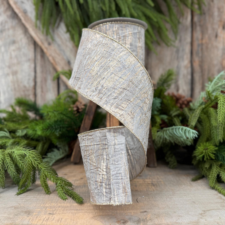 4" Pewter RIbbon, Farrisilk Ribbon