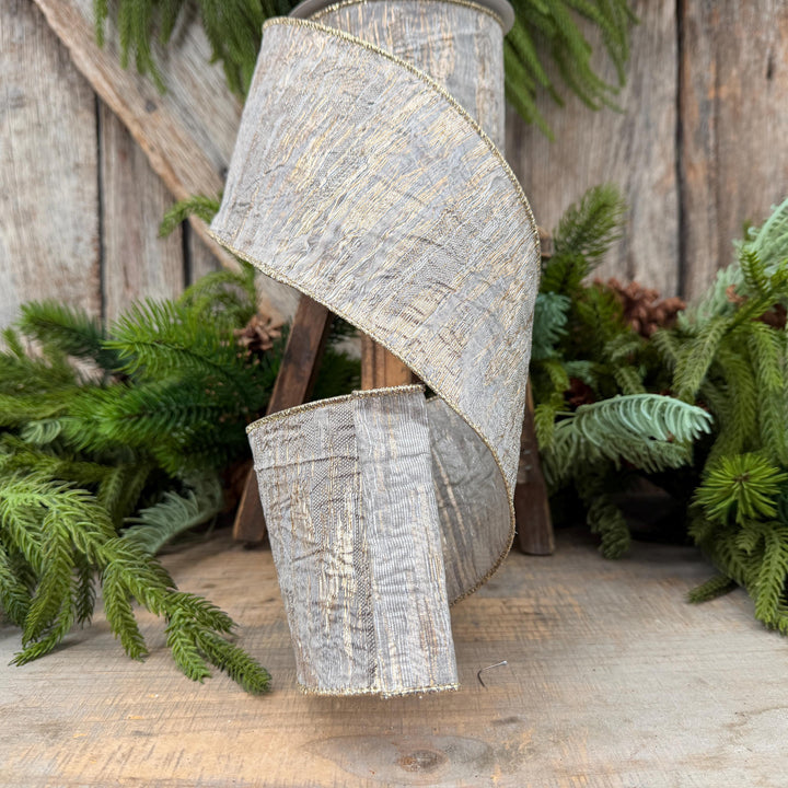 4" Pewter RIbbon, Farrisilk Ribbon