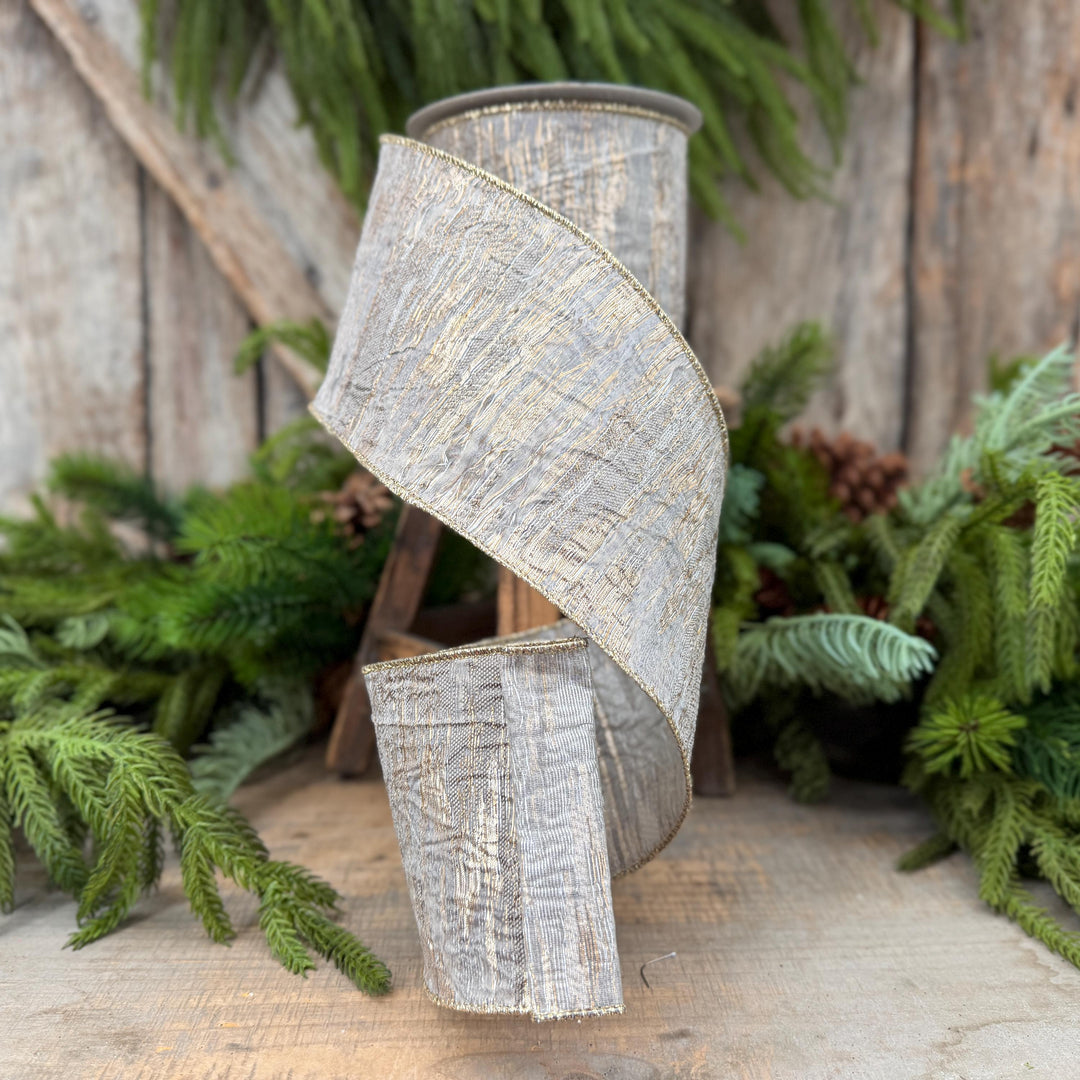 4" Pewter RIbbon, Farrisilk Ribbon