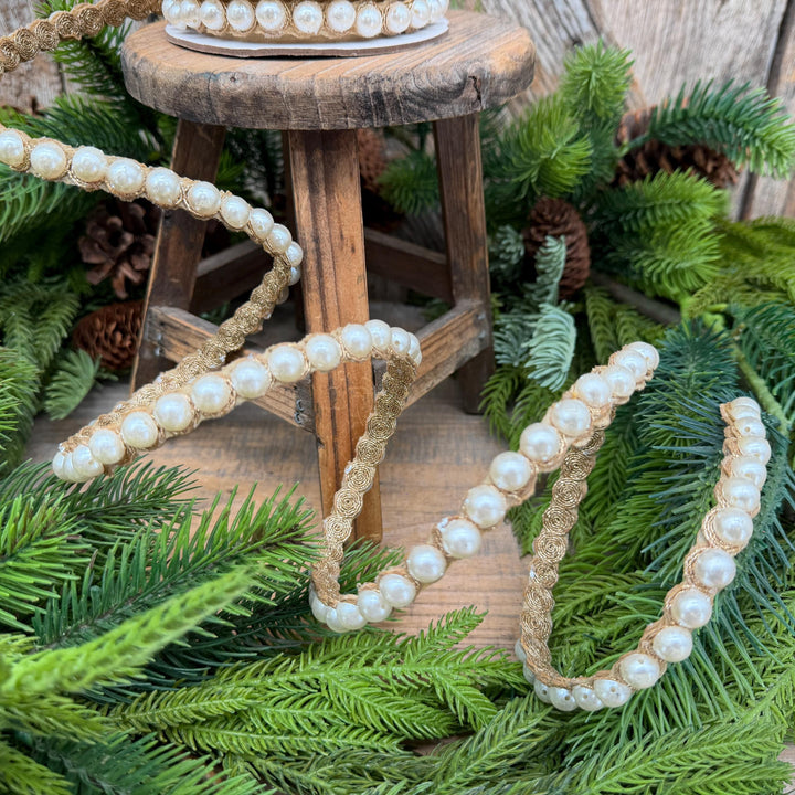 1/2" Pearl Garland Ribbon by Farrisilk