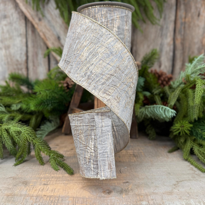 4" Pewter RIbbon, Farrisilk Ribbon
