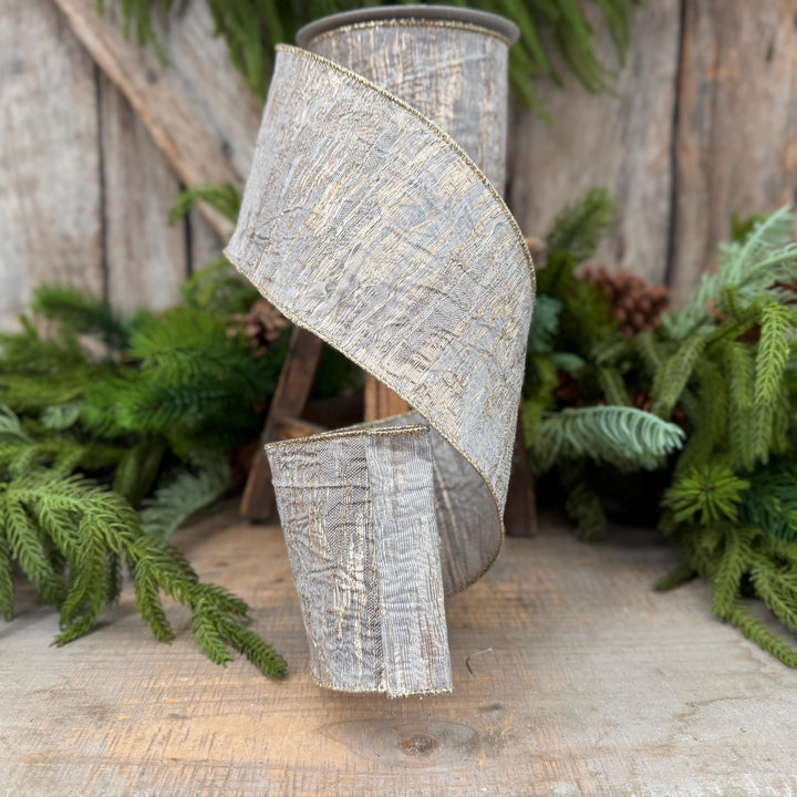 4" Pewter RIbbon, Farrisilk Ribbon