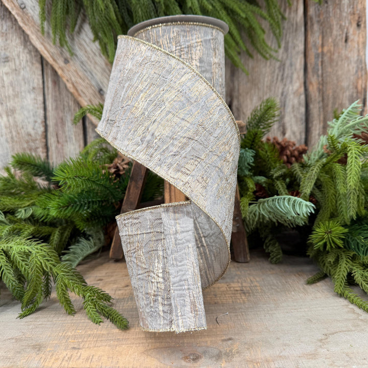 4" Pewter RIbbon, Farrisilk Ribbon