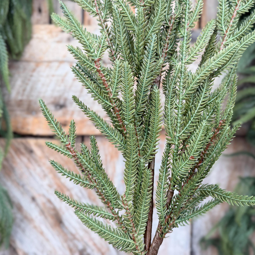 30" Real Touch Green Fir Branch Spray – Artificial Christmas Greenery