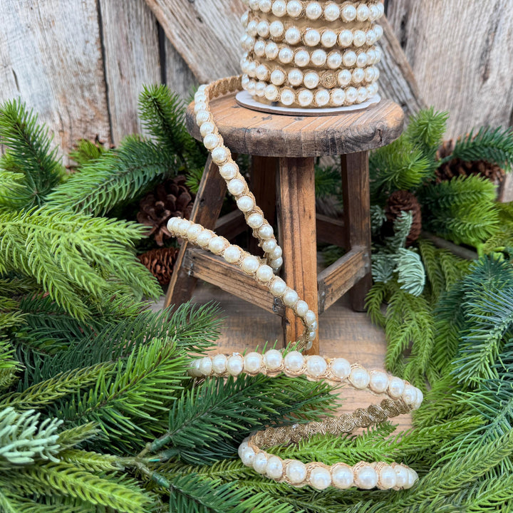 1/2" Pearl Garland Ribbon by Farrisilk