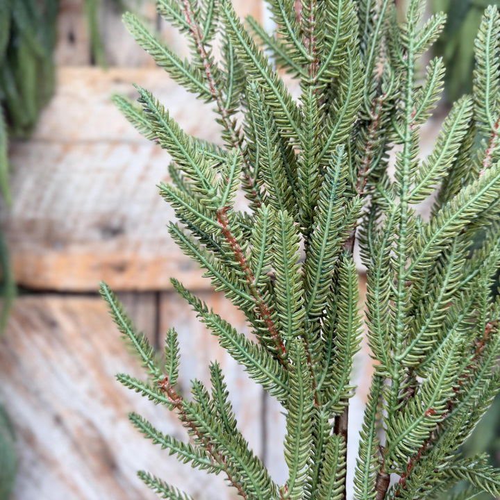 30" Real Touch Green Fir Branch Spray – Artificial Christmas Greenery