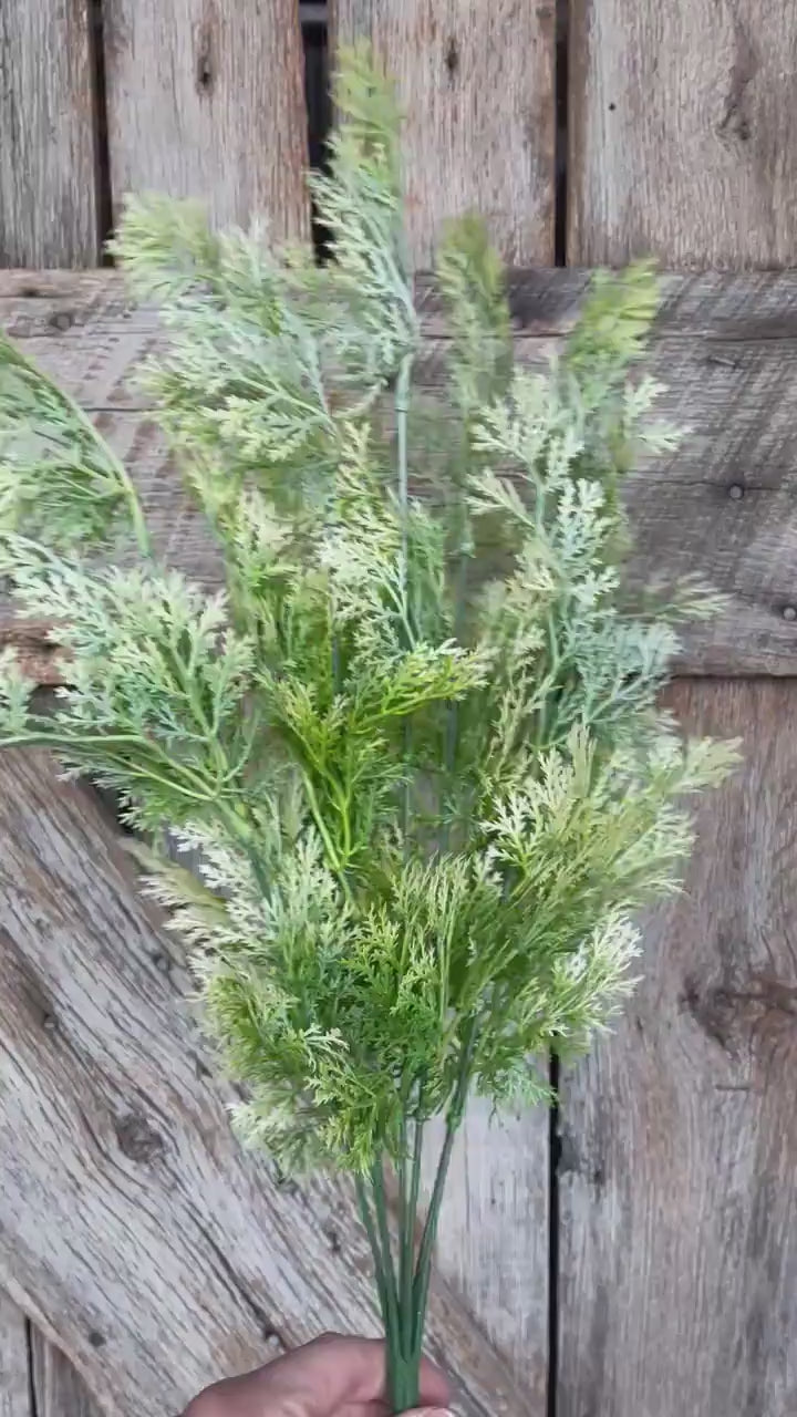22" Greenery Bush, Spring Greenery Bush, Faux Greenery Bush