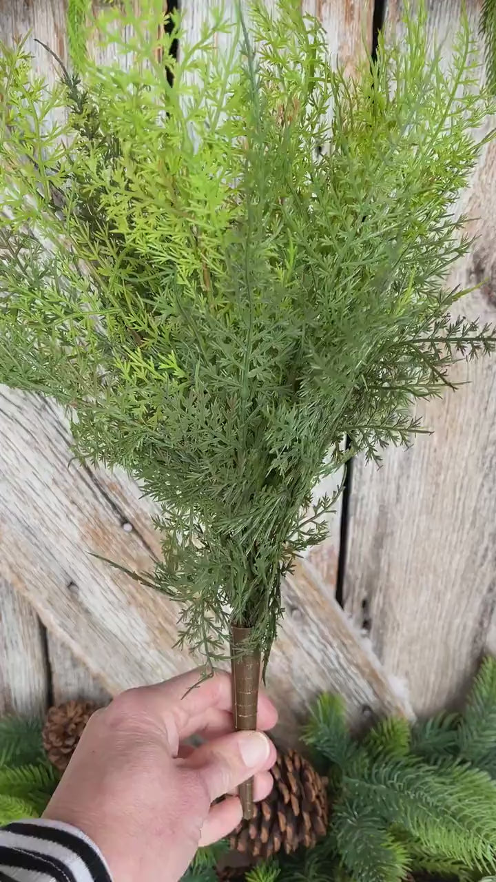 20" UV Soft Touch Asparagus Bush, Artificial Greenery Filler, 85545-UV