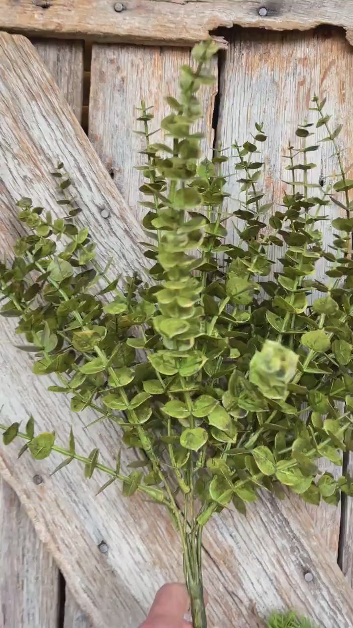 18" Eucalyptus Bush, Christmas Eucalyptus Bush, Fall Eucalyptus Bush