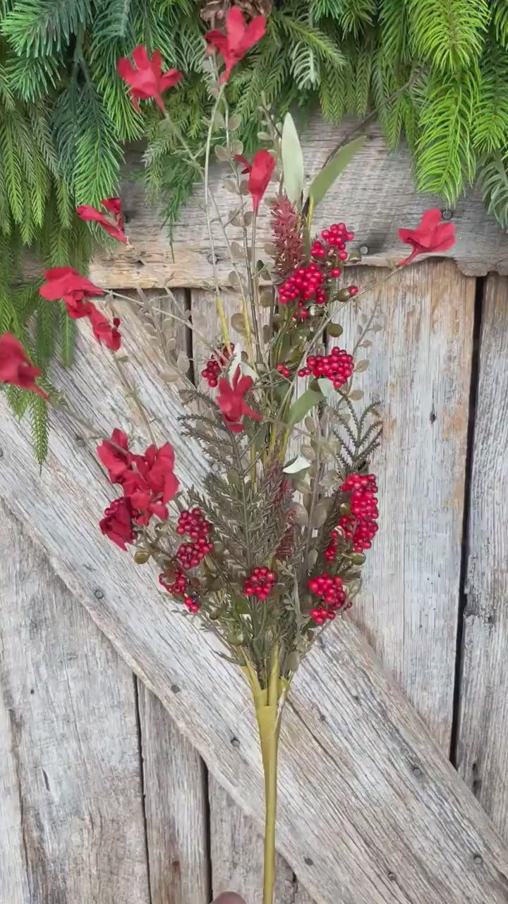 24" Red Fall Filler Bush, 60919, Fall 60919