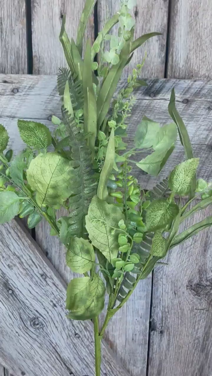 33" fern greenery bush, MIxed Greenery Bush, Every day bush