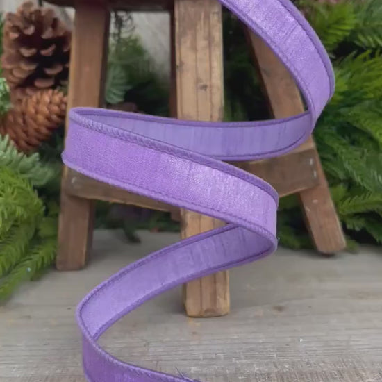 3/4 Lavender Color Fusion Ribbon Farrisilk Ribbon, Wired Ribbon, Purple Ribbon