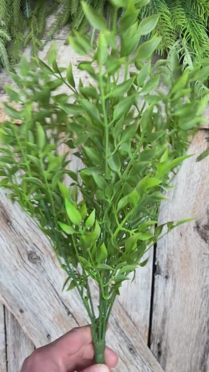 18" Green Similax Bush, Greenery Bush, Spring Greenery