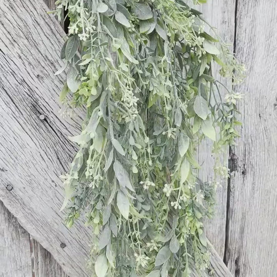 Hanging Greenery Bush, Mixed Greenery Bush, Artificial Greenery