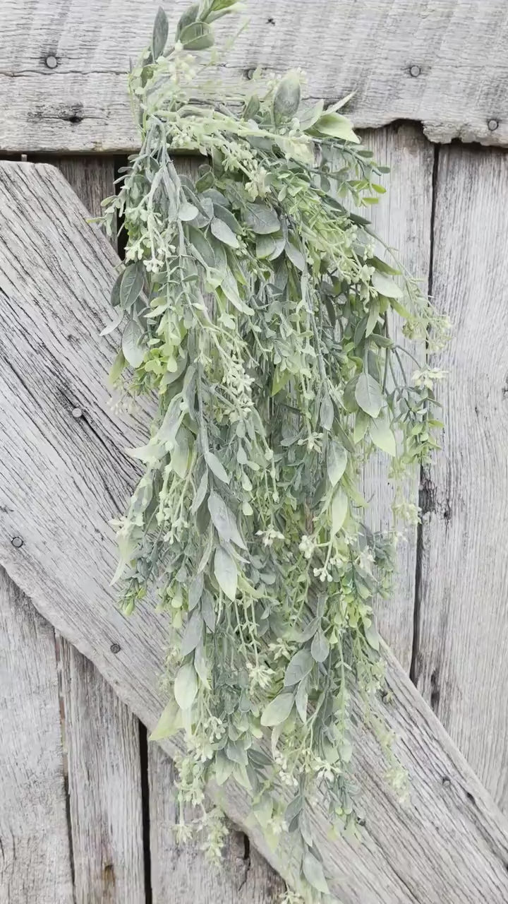 Hanging Greenery Bush, Mixed Greenery Bush, Artificial Greenery