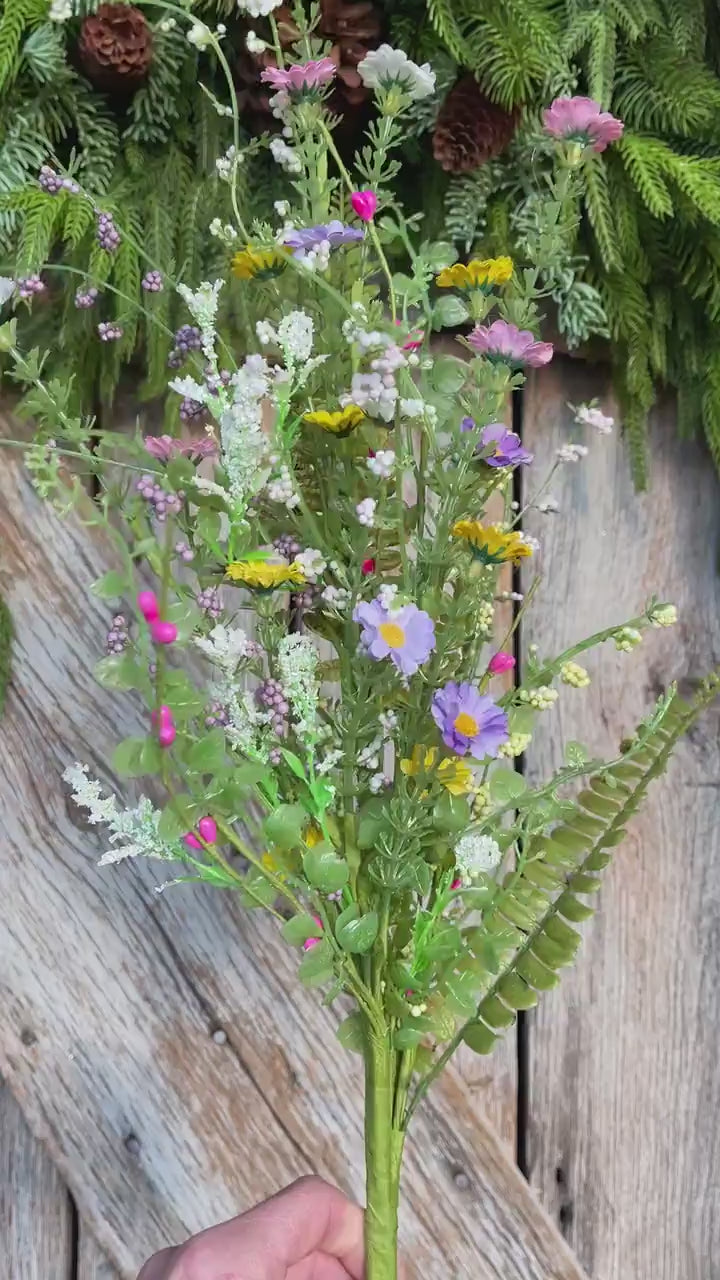 30" Pastel Daisy Filler Bush, Wildflower Filler Floral Bush