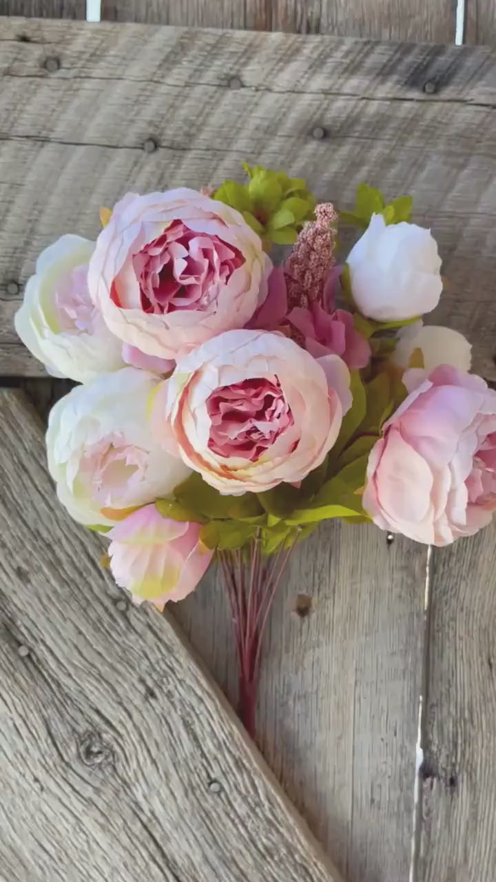 Pink Peony, Spring Peonies, Artificial Peony