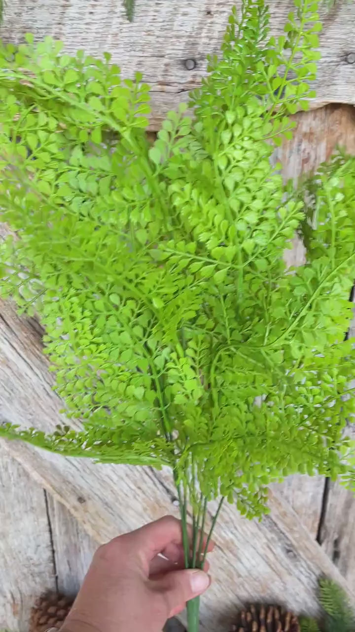 22" Maidenhair bush, Greenery Bush, Artificial Greenery